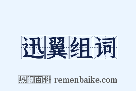 迅翼组词是什么意思的图片